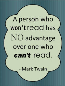 Mark Twain's wisdom.