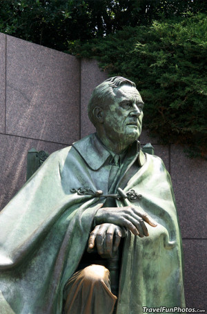 Franklin D Roosevelt Statue in Washington DC – USA