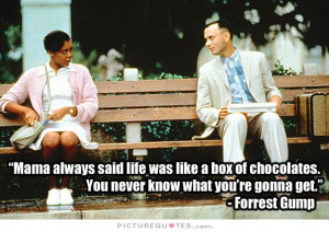 Life Quotes Chocolate Quotes Mama Quotes Forrest Gump Quotes Tom Hanks ...