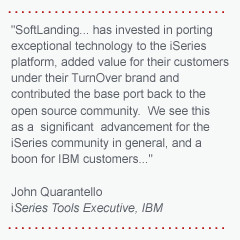 ... with TURNOVER® for iSeries v100 , TURNOVER® for SVN v100 offers