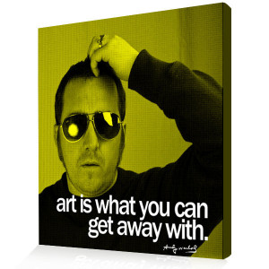 Pop Art from Your Photo Andy Warhol Self Portrait Quotes style