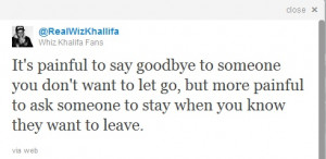 dói dizer adeus para alguém que você não quer deixar partir, mas ...