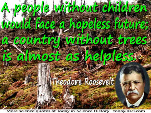 Theodore Roosevelt quote “people without children would face a ...