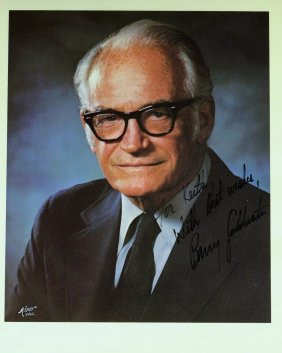 153 ariz senator barry goldwater photo signed barry goldwater 1909 ...