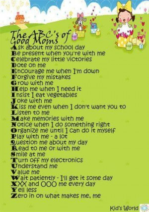Abcs of good moms picture quotes image sayings