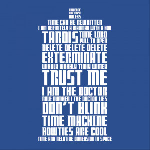 by tombst0ne the doctor tardis $ 18 dr who most famous quotes in one ...