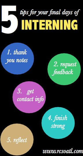 things you NEED to do before your internship ends!