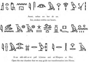 Egyptian Hieroglyphics Words