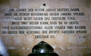 Description Stalin-quote.Schönholzer Heide, Berlin.JPG