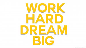 Work Hard Dream Big wallpaper for Samsung Galaxy Tab