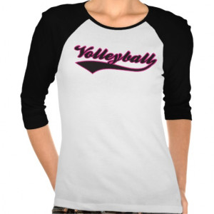 Volleyball Swash Baseball Style T-shirt