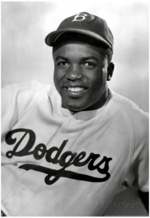 Jackie Robinson Smiling Archival Photo Sports Poster Poster