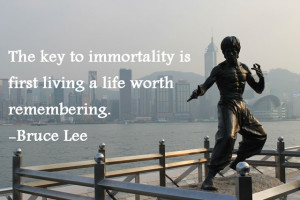 quote about the key to immortality from who would be truly immortal: