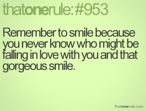 smile is beautiful no matter what :)