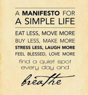 Yoga Inspiration: Simple Life