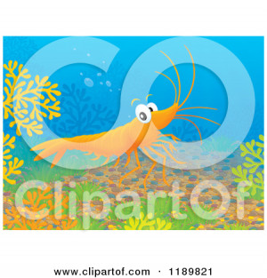 Cartoon Mermaid The Ocean Floor Royalty Free Clipart Image