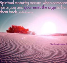 Spiritual maturity...