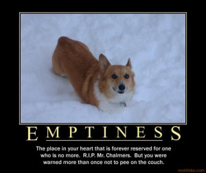 emptiness demotivational poster tags sorry bout that mr chalmers but