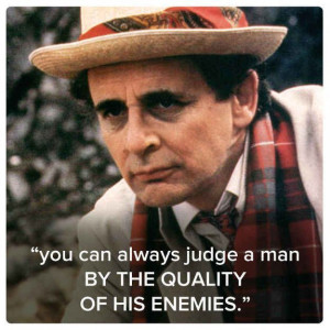 Sylvester McCoy - quote derived from F. D. Roosevelt and ultimately ...