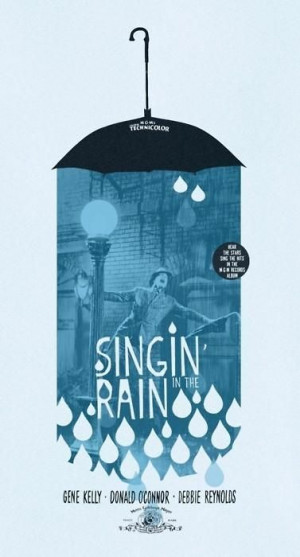 Singin' in the rain movie poster.