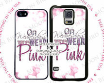 Mean Girls Inspired On Wednesdays W e Wear Pink Quote Case For Samsung ...