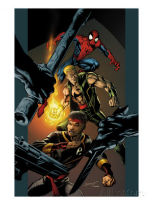 mark-bagley-ultimate-spider-man-85-cover-spider-man-shang-chi-and-iron ...