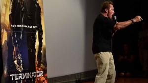 Marines Chant ‘Arnold, Arnold’ at ‘Genisys’ Premiere