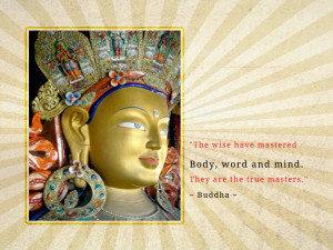 an inspiring buddha quote with a tibetan buddha image makes this ...