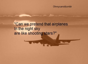 airplane, clouds, cool, photography, quote, sepia, sky, stars, sun ...