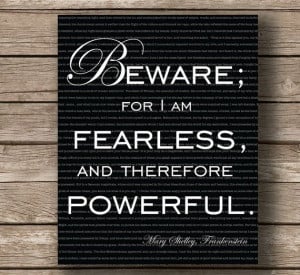 ... , Mary Shelley, Wall Art Typography Print, Quote Print, Steampunk