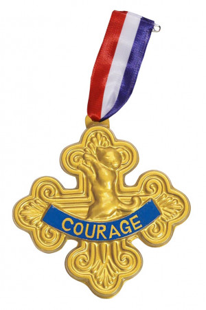 Courage Lion Cowardly lion badge of courage