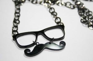 mustache, mustaches, mustage, necklace, nerd glasses, nerdfromparis