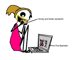 because i just ate a honey and butter sandwich and i say leave me ...