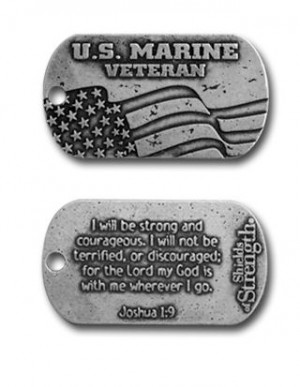 marine veteran dog tag necklace