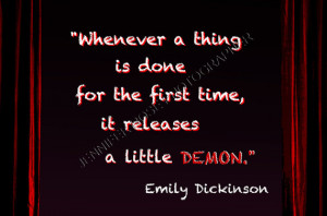 Emily Dickinson Goth Quote Art 5x7 Framed Inspirational Print Famous ...