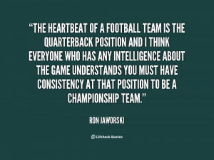 Quotes by Ron Jaworski