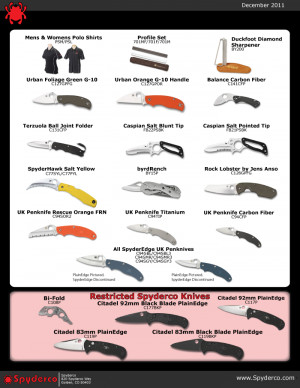 Thread: Spyderco 2012 Discontinued List