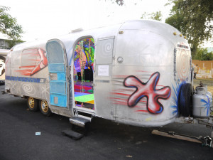 Kenny Scharf Airstream Trailer