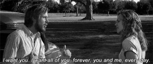 love Black and White The Notebook noah and allie 1940s