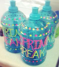 Personalized water bottles - fun idea to ensure hydration!
