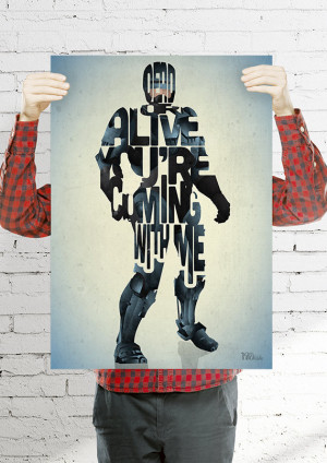 Dead Or Alive - A film typography quote art print by 17th and Oak