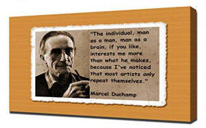 Marcel Duchamp Quotes 1 - Canvas Art Print