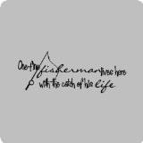 ... Get Information about Fisherman Here Funny Fishing Removable Lettering