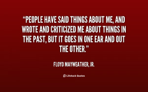 Home Quotes Floyd Mayweather Jr Quotes