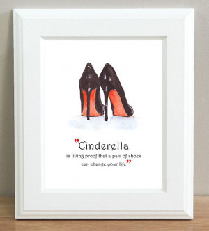 .be/itm/ART-PRINT-CHRISTIAN-LOUBOUTIN-QUOTE-Cinderella-Shoe-Painting ...