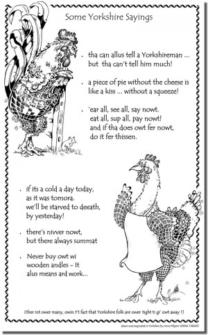 ... to see a full-size image of the 'Some Yorkshire Sayings' Tea-towel