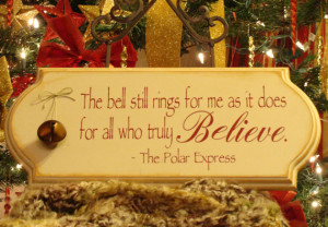 Polar Express Wood Plaque with 