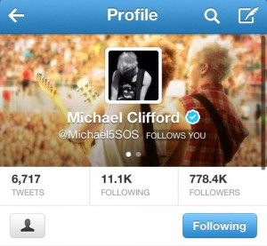 Michael Clifford Quotes Michael clifford followed me