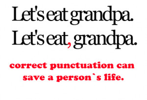 comma, correct, grampa, photography, punctuation, quote