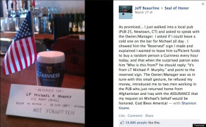 Michael P. Murphy, Fallen Navy SEAL, 'Buys' Beers On St. Patrick's Day ...